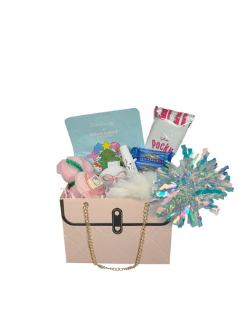 Cute Purse Box with Hello Kitty Spa Set